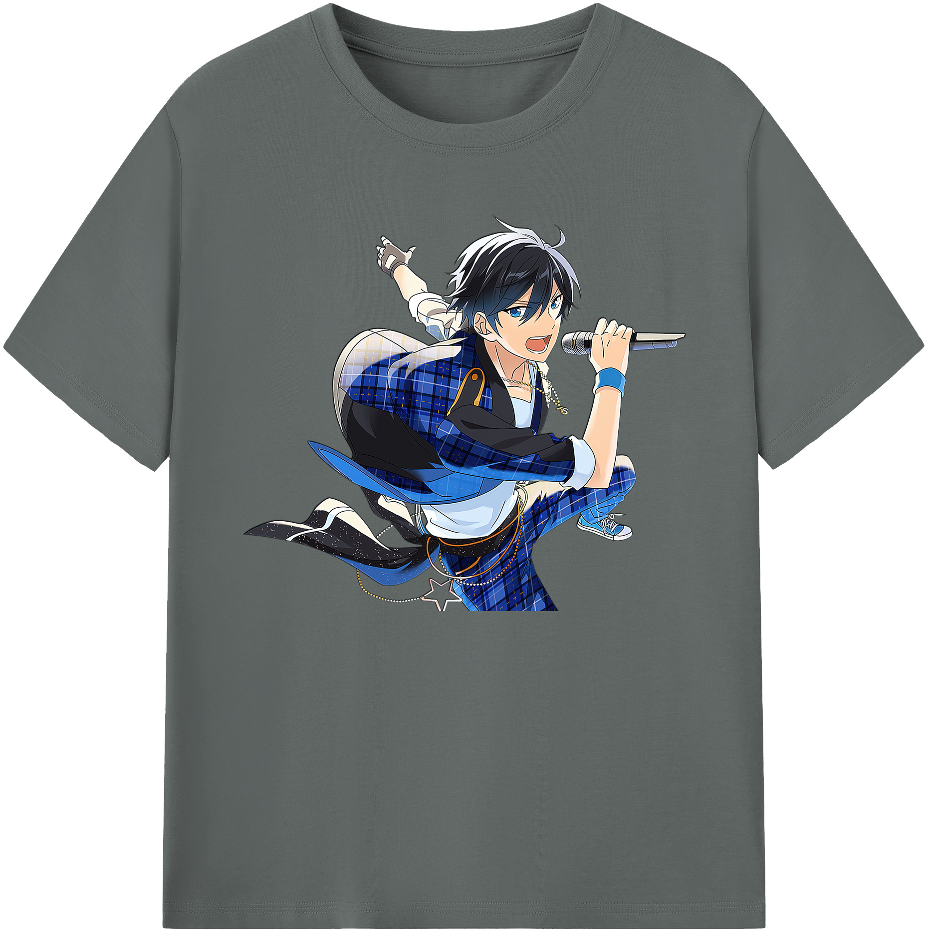 （画像用） あんさんぶるスターズ! Ensemble Stars 綿100％ メンズ半袖Tシャツ｜肌触りやわらか＆通気性